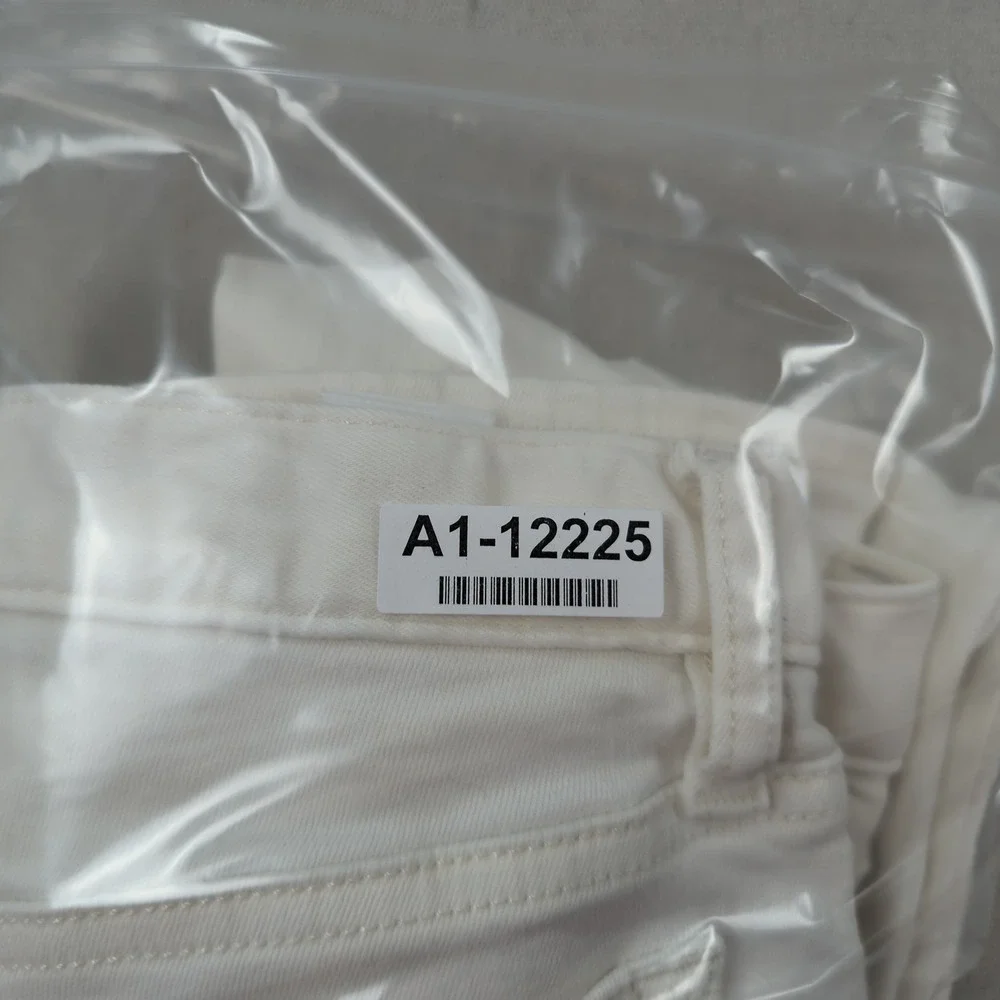 Banana Republic Mens 32x30 White Pants Traveler Slim Fit Golf Stretch Casual